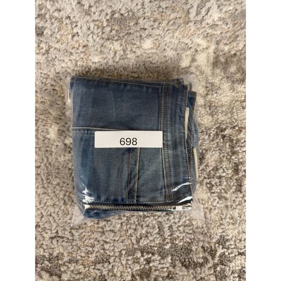 Anthropologie Pilcro Letterpress Sz 25 High-Rise Jeans Cropped Bootcut Side Zip - Picture 13 of 13